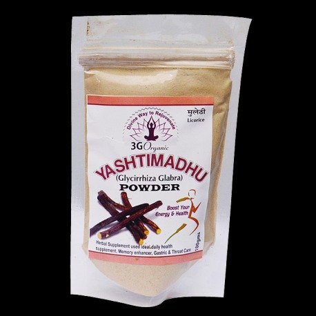 Yashtimadhu ( Licorice) Powder from 3G Organic's 100gm