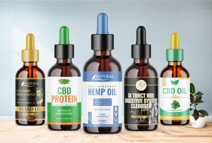 I will create supplement label, cbd label design, product label design 30ml