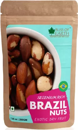 Bliss of Earth Healthy Brazil Nuts 200g Selenium Rich Super Nut Brazil Nuts (200 g)