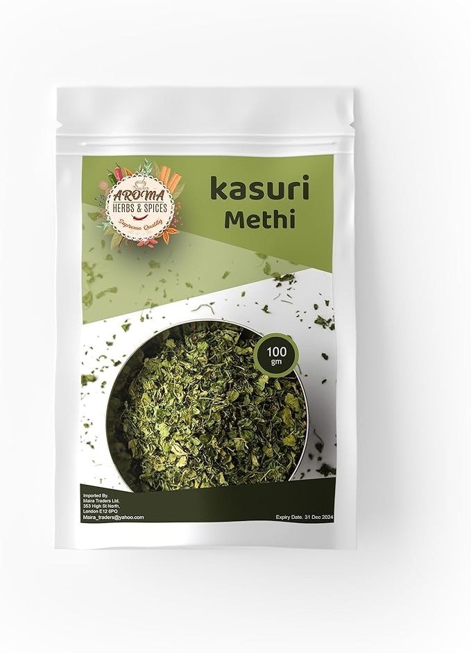 Kasuri Methi | Dry Fenugreek Leaves | Authentic Flavor for Cooking | Vegan & Gluten-Friendly | Premium Quality | 100g
