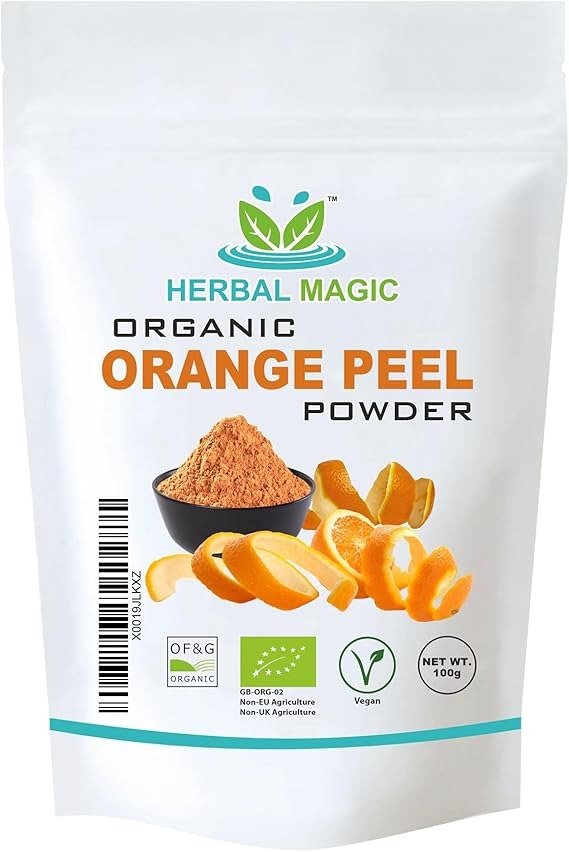 Pure and Organic Orange Peel Powder