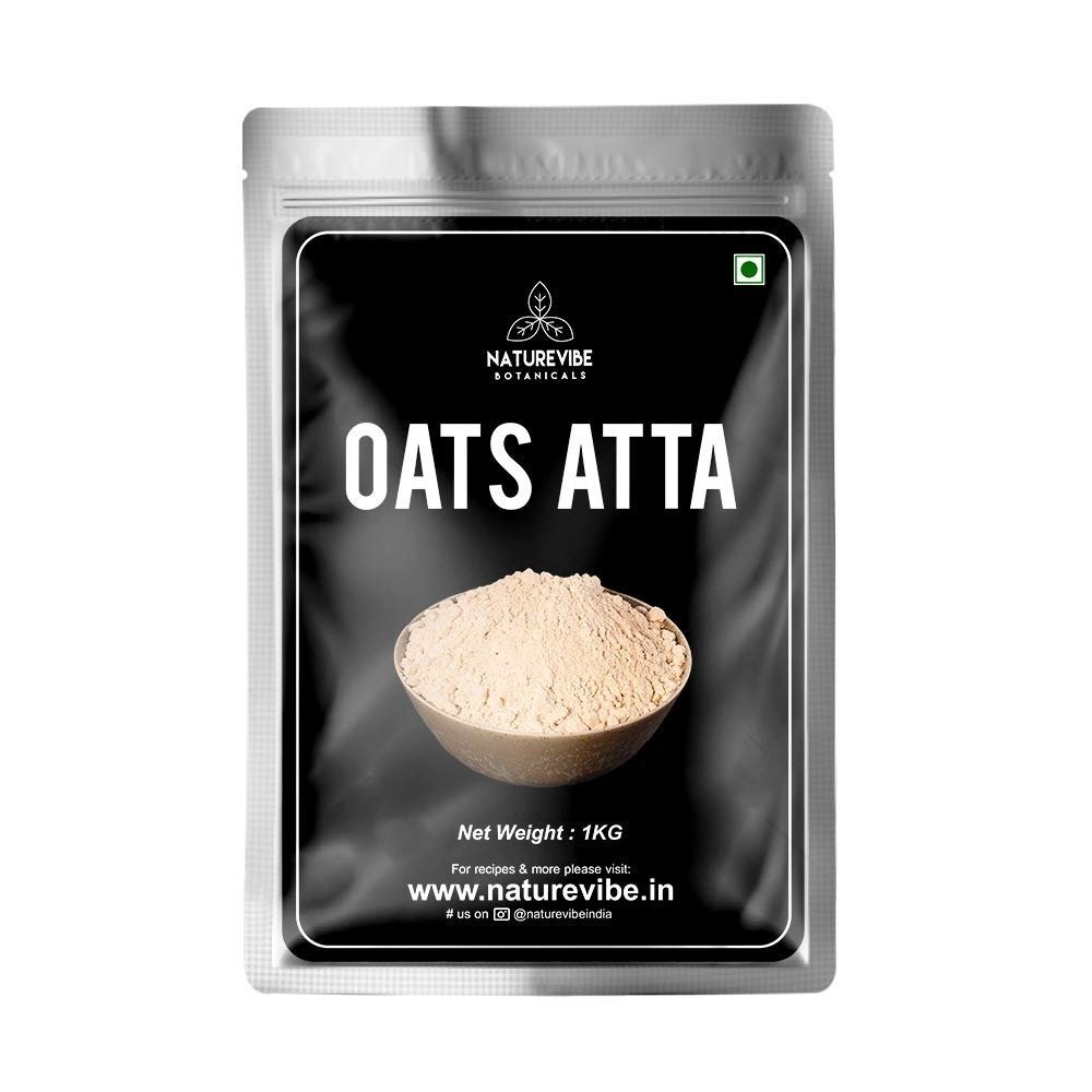 Naturevibe Botanicals Organic Oats Flour - 1Kg | Oats Atta