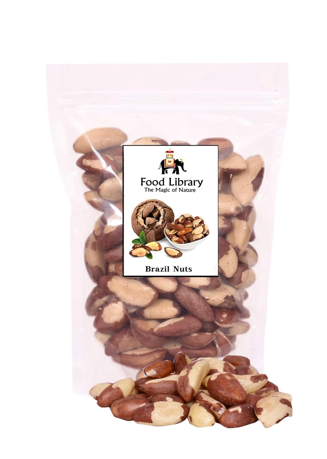 FOOD LIBRARY The Magic of Nature Raw Brazil Nuts, 200 g