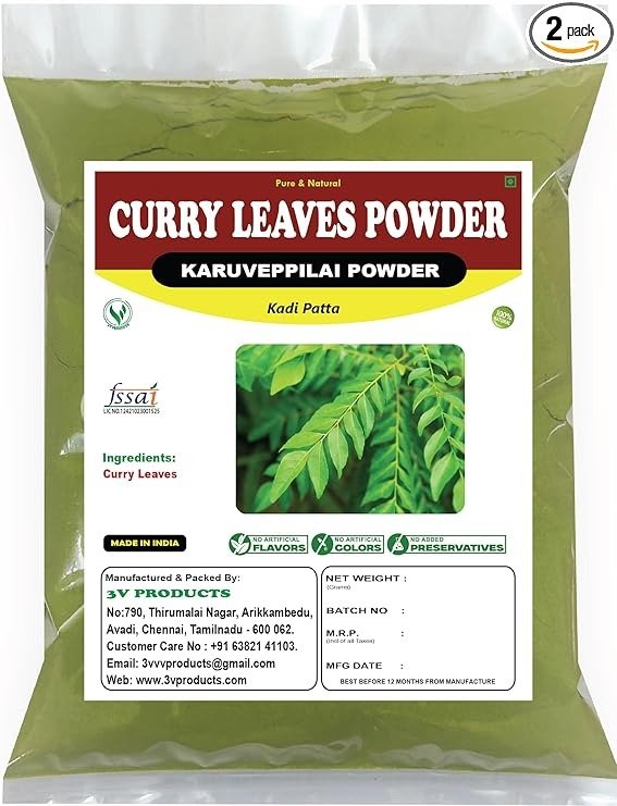 3V PRODUCTS Curry Leaves Powder 200g