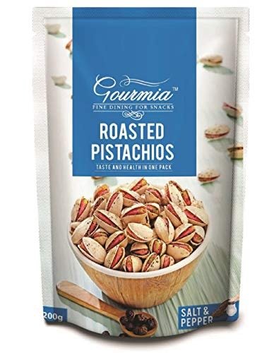 Buy Gourmia Roasted Pistachios, Salt and Pepper, 200g