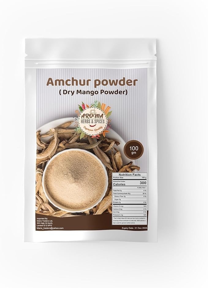 Amchoor Powder | Dry Mango Powder | All Natural | Ideal for Indian Cooking | Gluten-Free | Premium Quality | 100g