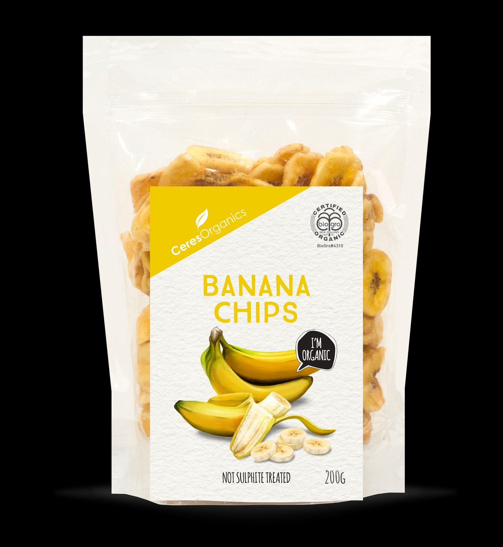 Organic Banana Chips - 200g