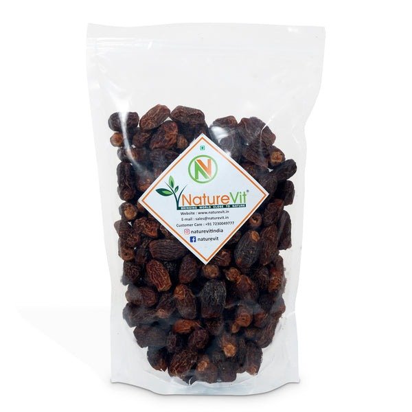 NatureVit Black Dry Dates | Sukha Khajoor | Kala Chuara 200g