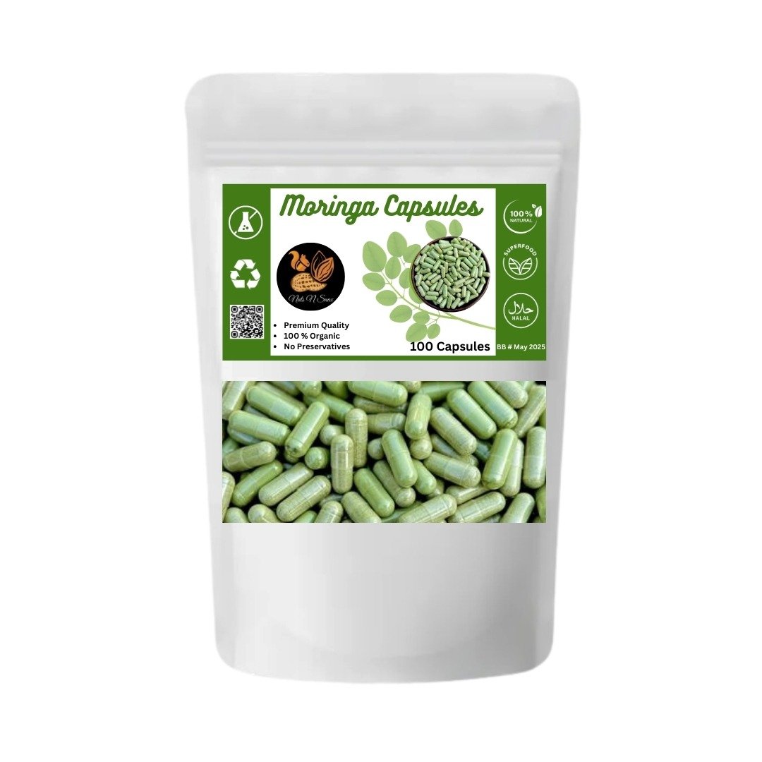 Moringa 100 Capsules - Extra Strength, Natural Moringa Powder Extract