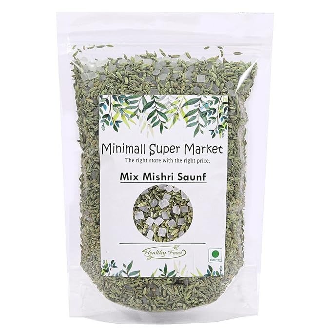 MiniMall Super Market Fennel Seeds(Saunf) With Mishri Dana/Mukhvas/Deluxe Mouth Freshener (250 Gm)