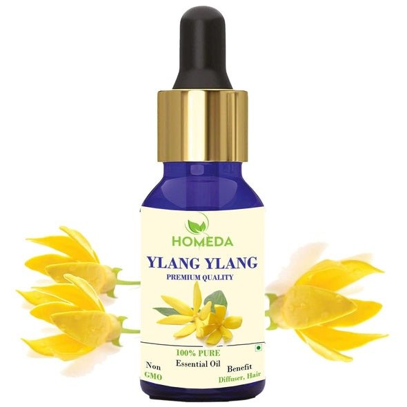 Organic Ylang Ylang Essential Oil for Hair Growth, Face, Skin, Scalp, Control Acne 30ml