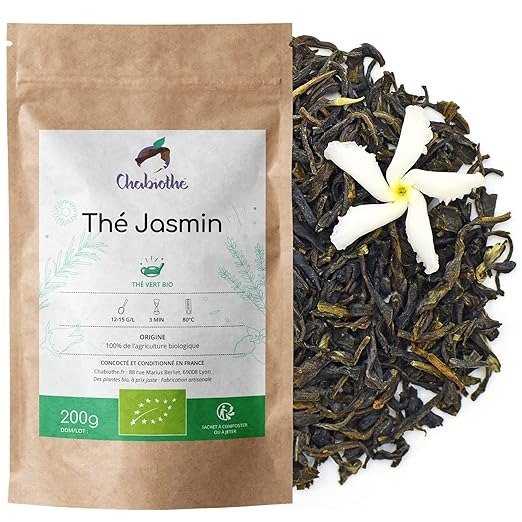 Organic Green Jasmine Tea 200g Chabiothé