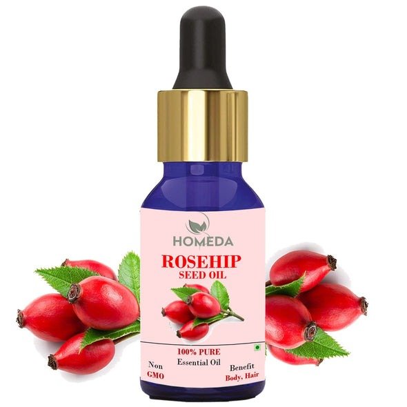 Organic Rosehip Seed Oil for Face, Aromatherapy 30ml