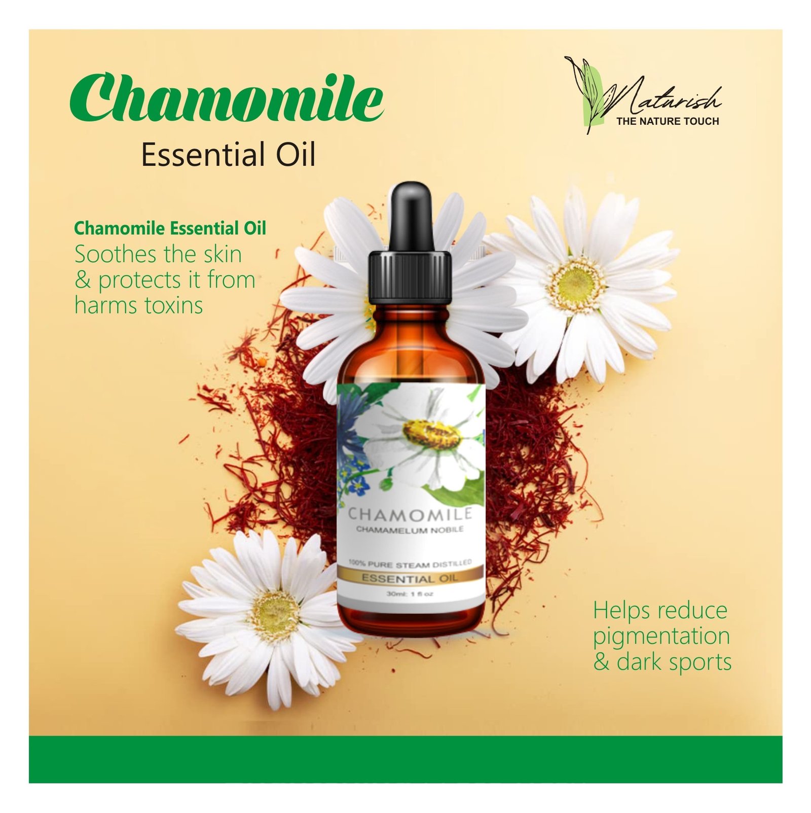Relax and Rejuvenate with Pure Chamomile Essential Oil – Natural Stress Relief and Sleep Aid