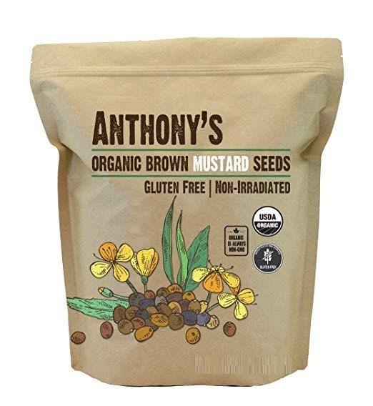 Brown Mustard Seeds: Organic & Gluten-Free 200g