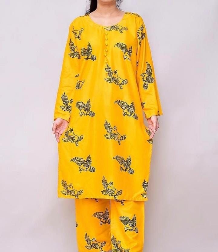 printed Linen 2p suit