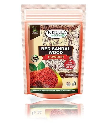 Kerala Ayurvedic Natural Redsandal Powder/Rakthachandana Podi/Laal Chandan For Face Pack - 200 Gms (200 g)