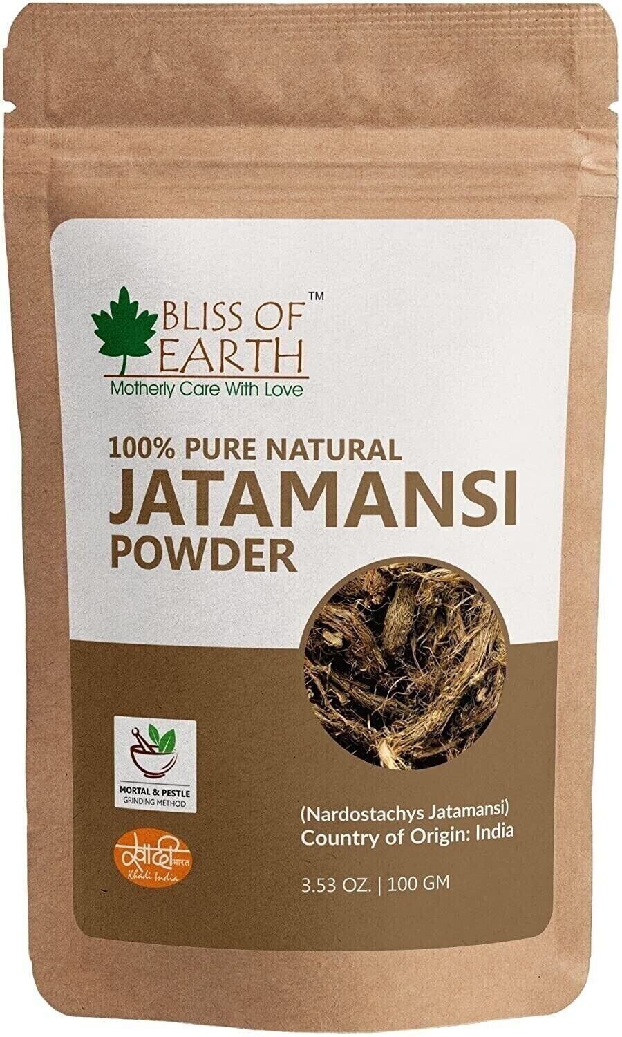 Bliss of Earth Jatamansi Powder For Hair Growth & Eating 100g Free Shipping