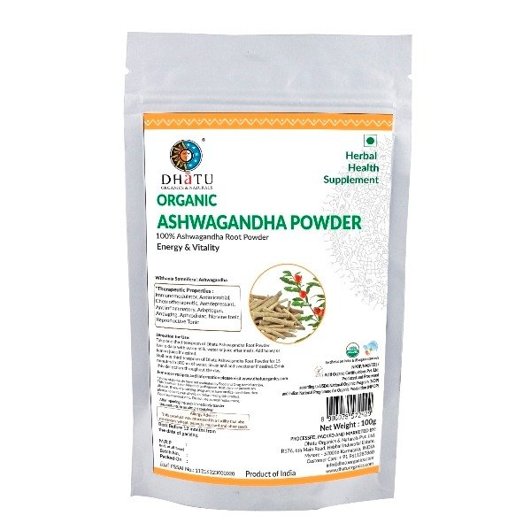 VOrganic Ashwagandha Powder 100g