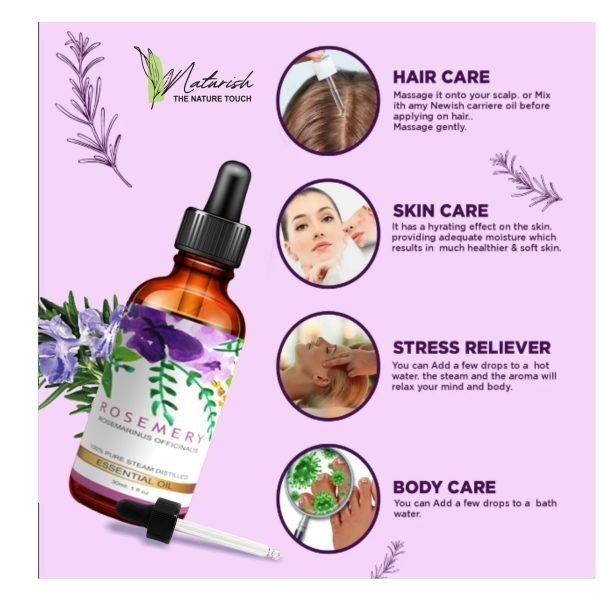 Premium Rosemary Oil for Hair and Skin Care – Natural Aromatherapy Essential Oil