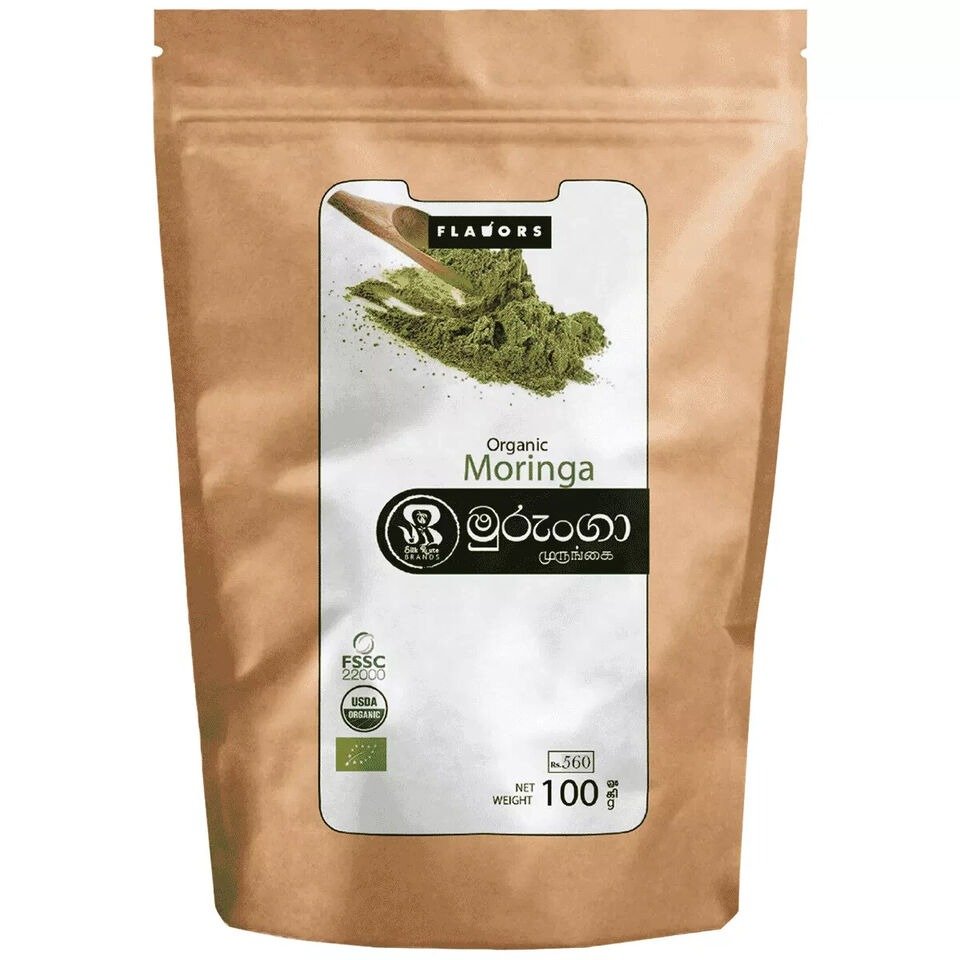 Moringa oleifera Leaf Powder 100% Pure Natural multivitamin 100g - Organic Drink