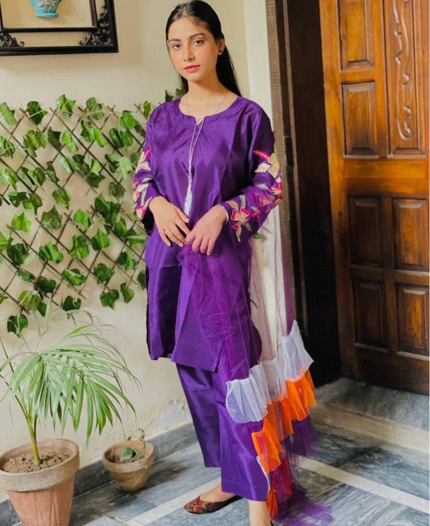 Silk Embroidery 3Pc