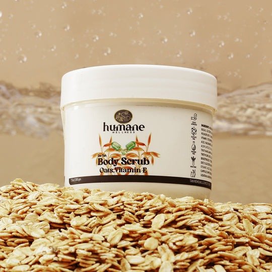 Humane Wellness De-tan Body Scrub with Oats and Vitamin E |200 grams