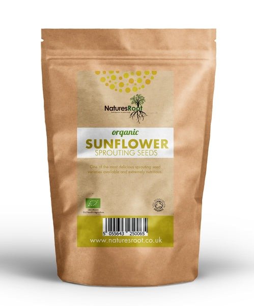 ORGANIC SUNFLOWER SPROUTING SEEDS 200g