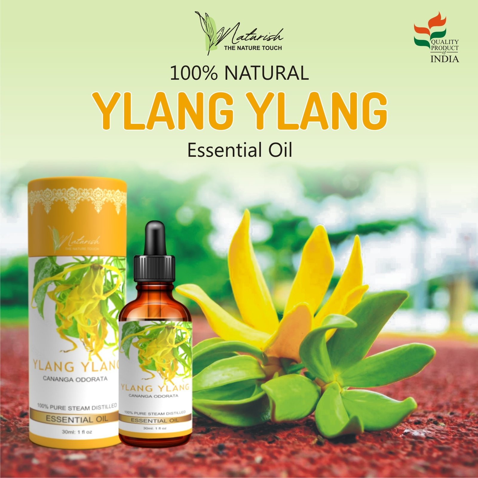 Premium Ylang Ylang Essential Oil – Natural Aromatherapy, Stress Relief, and Relaxation with 100% Pure Therapeutic Grade Ylang Ylang Oil