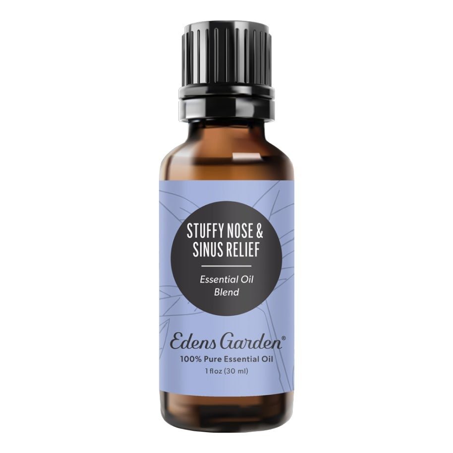 Stuffy Nose & Sinus Relief Essential Oil Blend- Best For Relieving Pressure & Clearing Nasal Passages