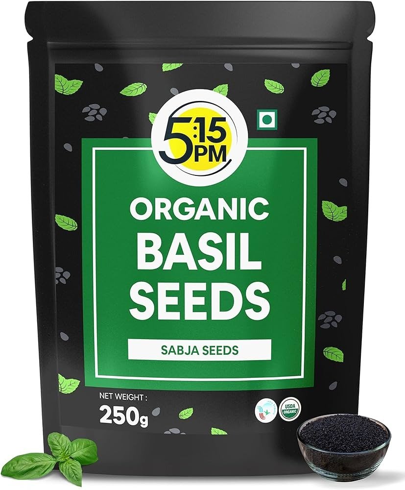 . Basil Seeds 250g | 100% Organic Raw Basil Seeds