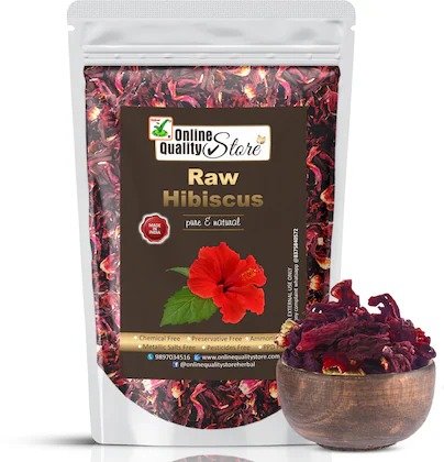 Online Quality Store raw Hibiscus Flowers For Hair-200g| Gudhal ke Phool| Hibiscus Flower