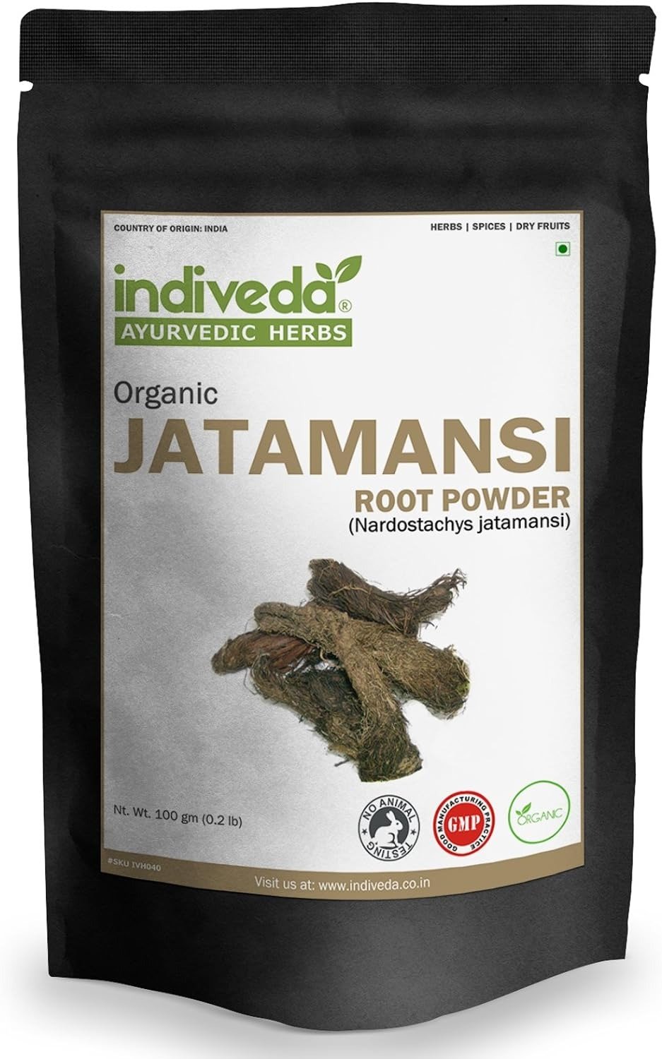 Organic Jatamansi (Nardostachys jatamansi) Powder for Support Healthy Brain, 100 Grams