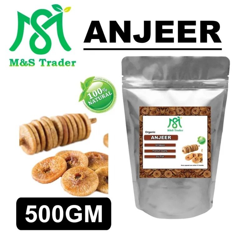 Dry Anjeer Fresh Injeer (White Dried Figs Fresh) - Dry Fruits - 500 Gram Dry Anjeer Fresh Injeer (White Dried Figs Fresh) - Dry Fruits - 500 Gram