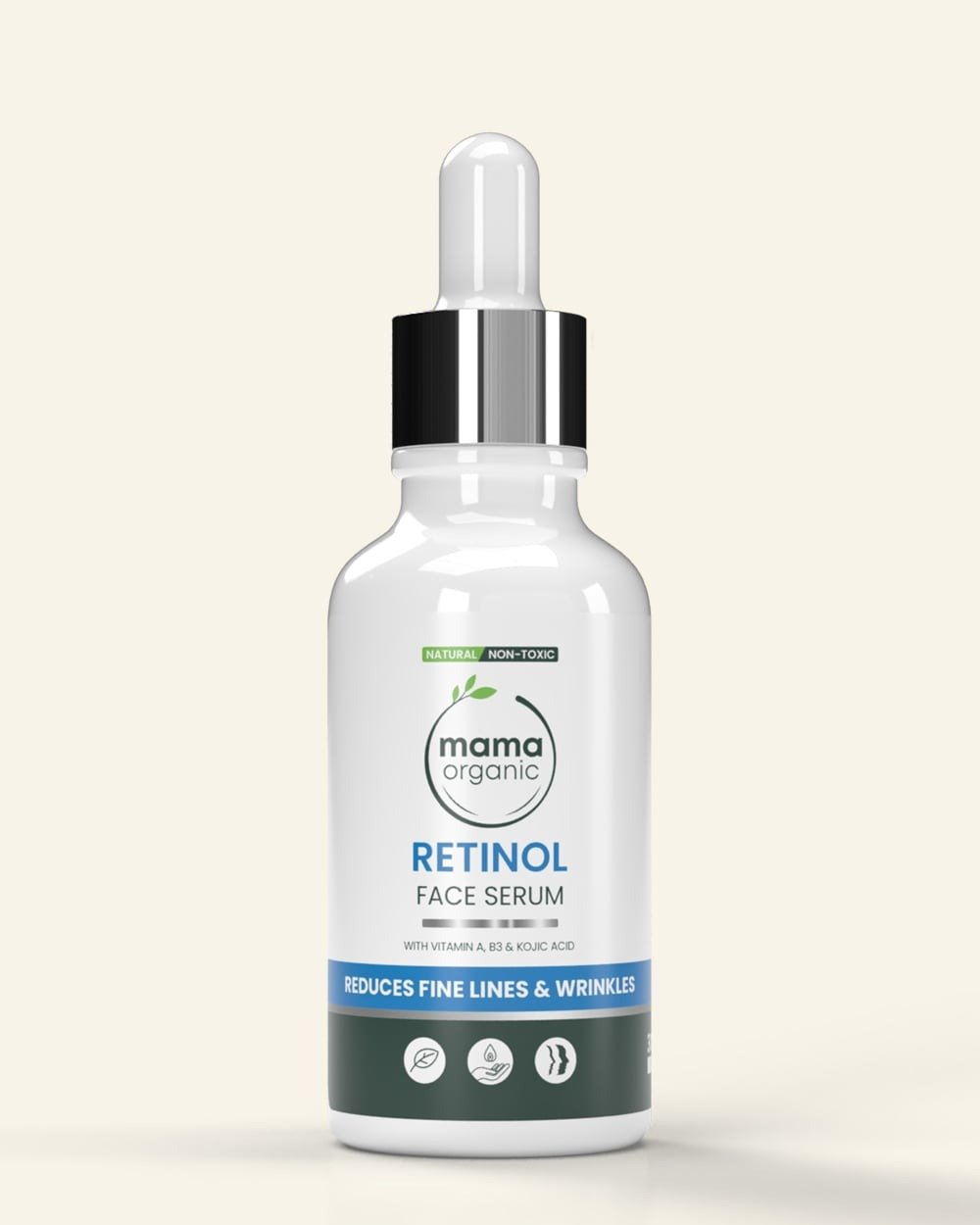 Retinol Face Serum For Anti-Aging & Wrinkles With Retinol, Vitamin A, & Kojic Acid - 30ml