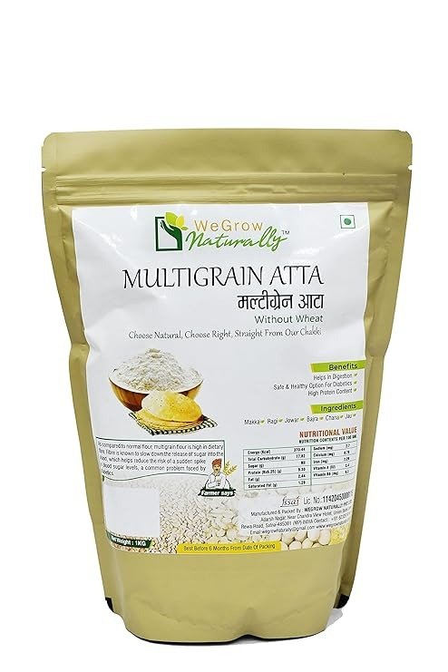 We Grow naturally Multigrain Aata Without Wheat 500gm