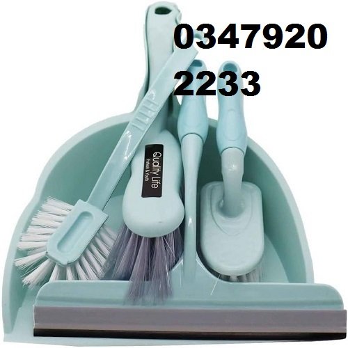 Dustpan Set of 5 | Set of 5 Broom Brush Set with Dustpan and Wiper Cleaning Set with Handle | Removal Garbage Shovel Mini Hand Broom Wiper for Cleaning Up Desktop, Office, Home(Set of 5)