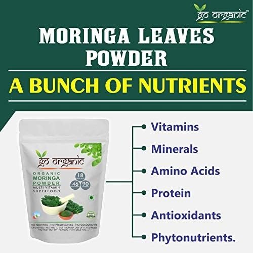 Go Organic Moringa Leaf Powder for Good Health (200 Grm)