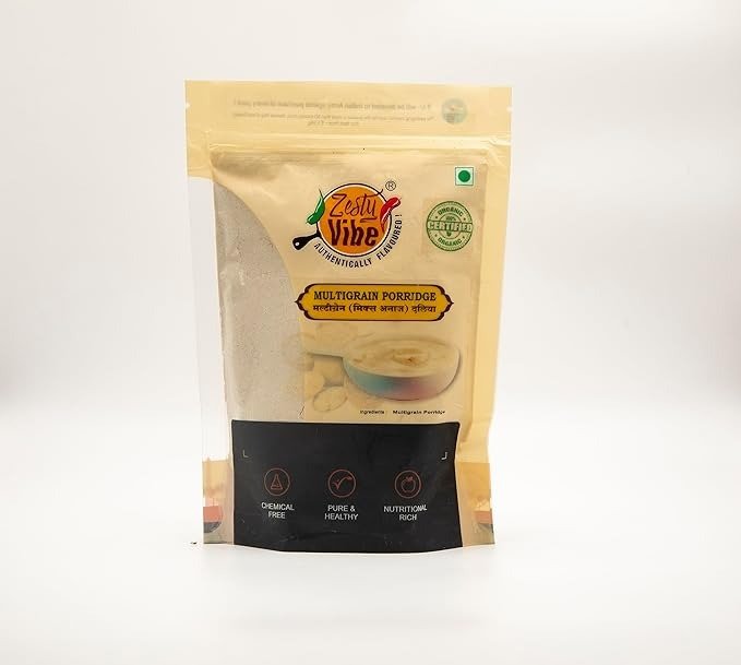 Zesty Vibe Organic Multi-Grain Flour - A Wholesome Blend for Nutrient-Rich Delights (500 g)