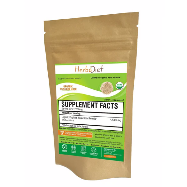 Organic Psyllium Husk Powder 100g