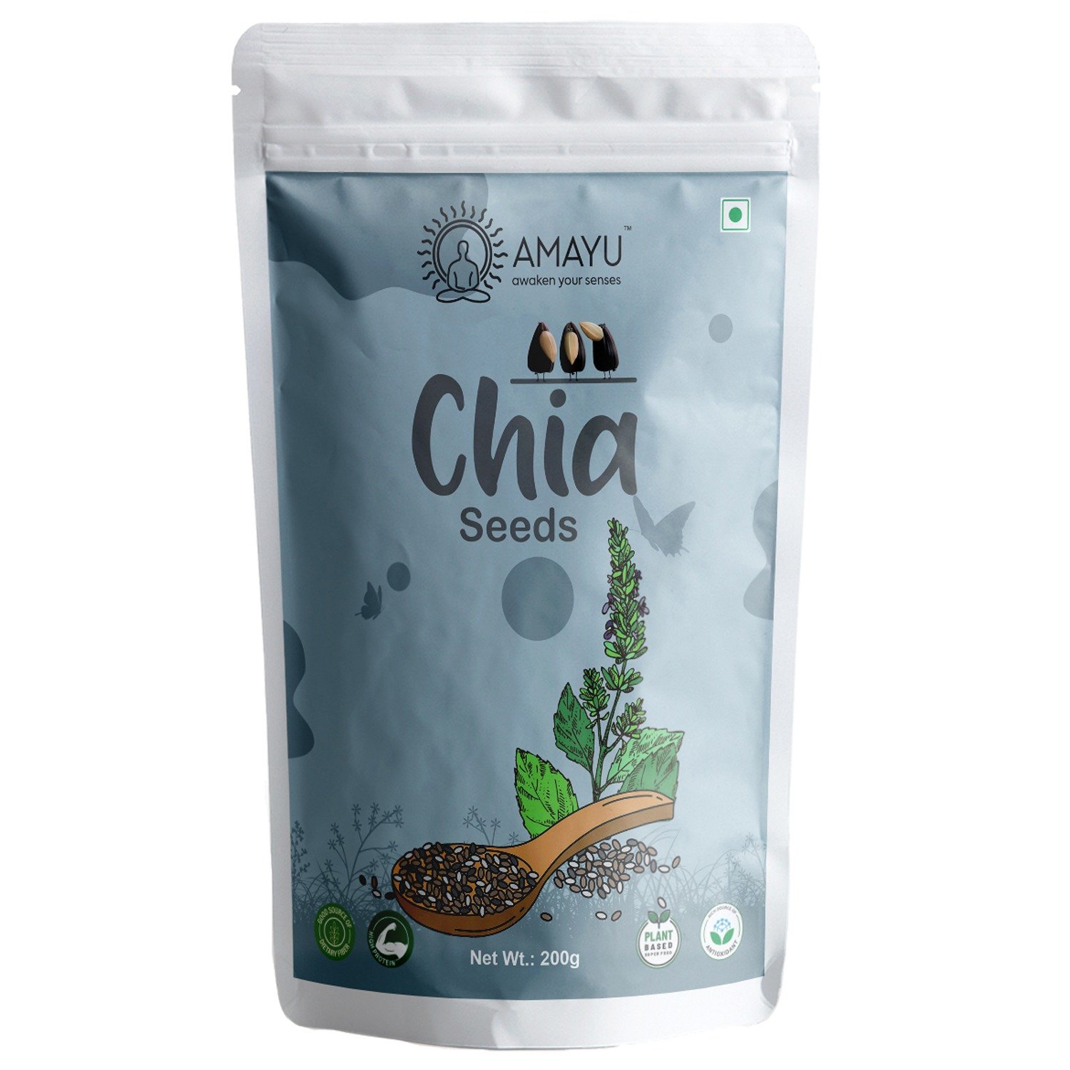 Raw Chia Seeds for Weight Loss 200Gms