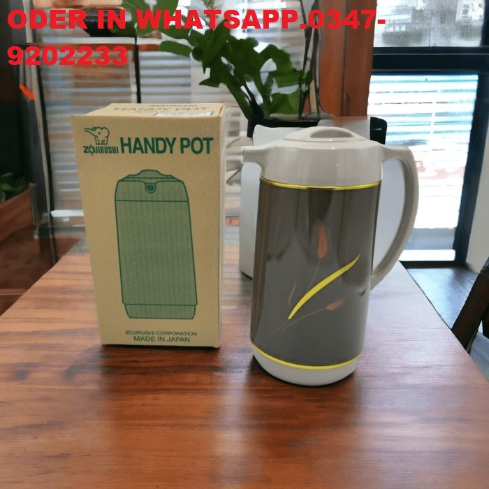 Orignal Japan Zojirushi Thermos White Brown – 1 Liter