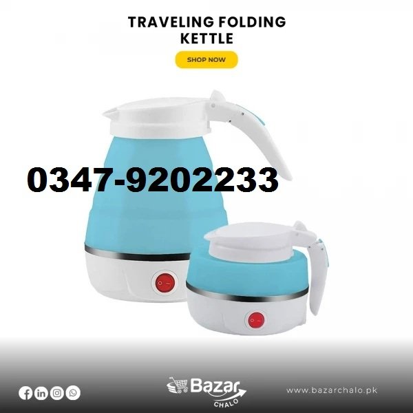 New Folding Electric Kettle Travel Kettle Travel Dormitory Small Mini Household Portable Kettle Suitable for Global Travel Hiking Cycling