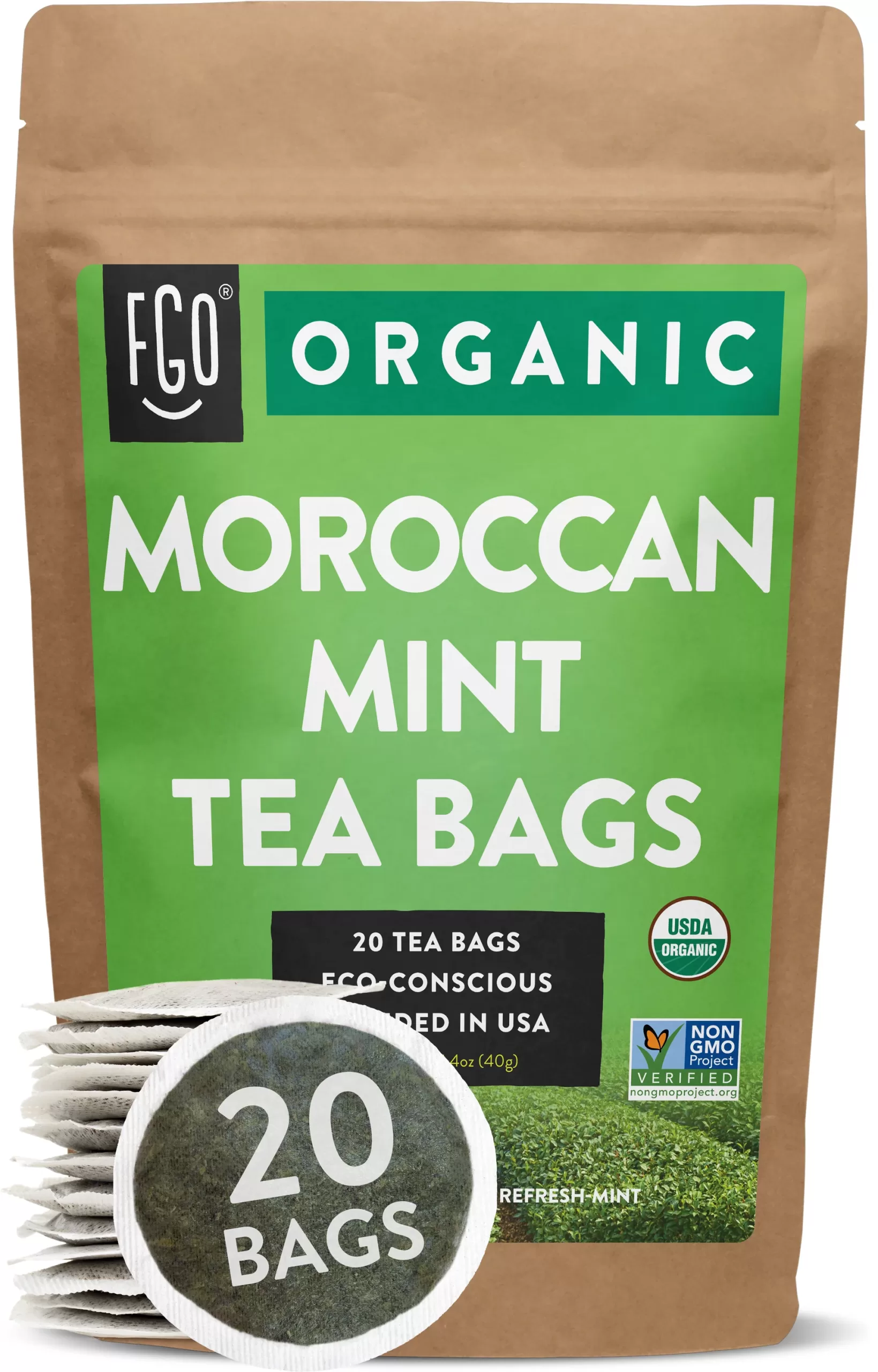 MOROCCAN MINT TEA BAGS 20 TEA BAGS
