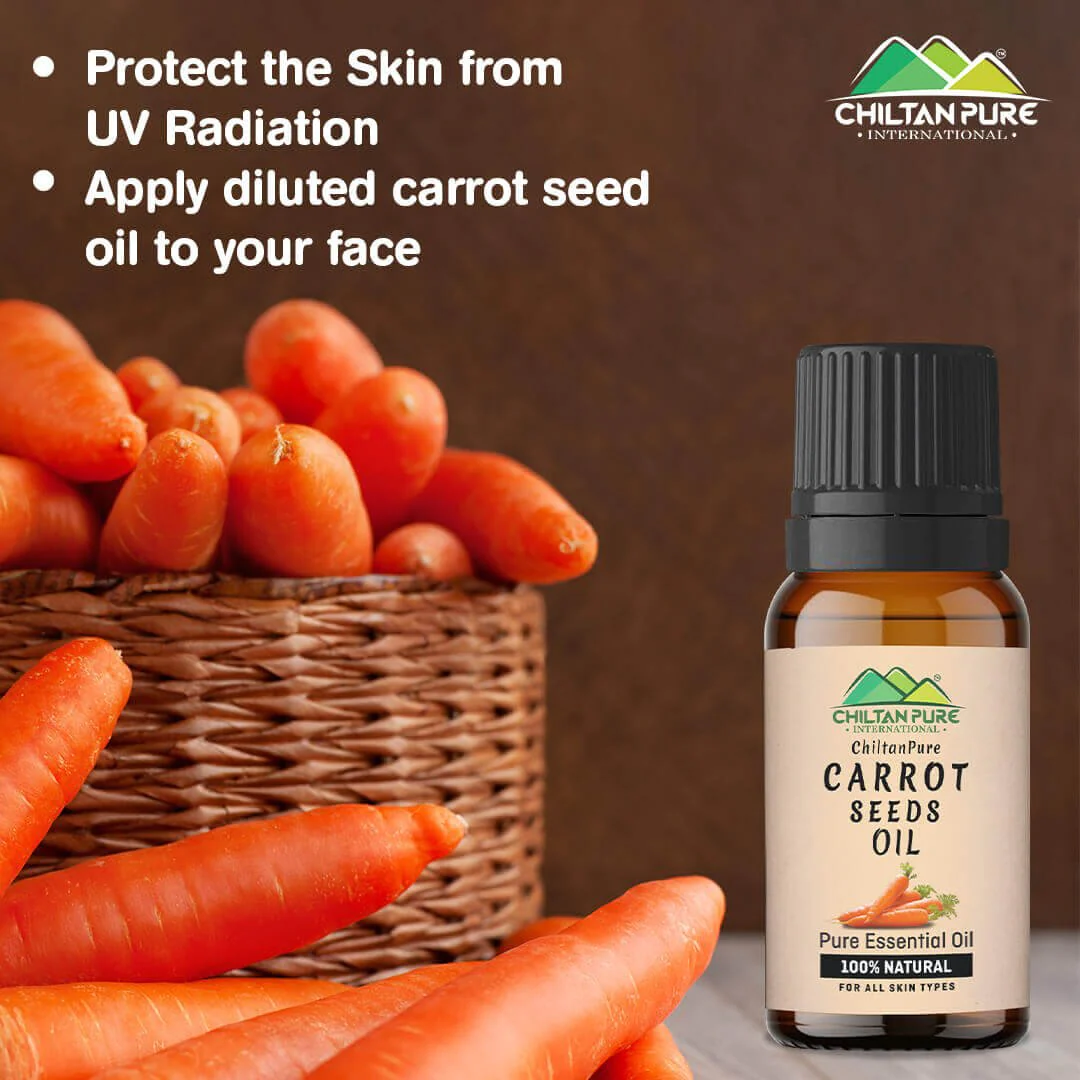 Carrot Seed Essential Oil – Natural Stimulant, Detoxifies Blood, Improves Complexion & Provides Relief From Stress 20ml