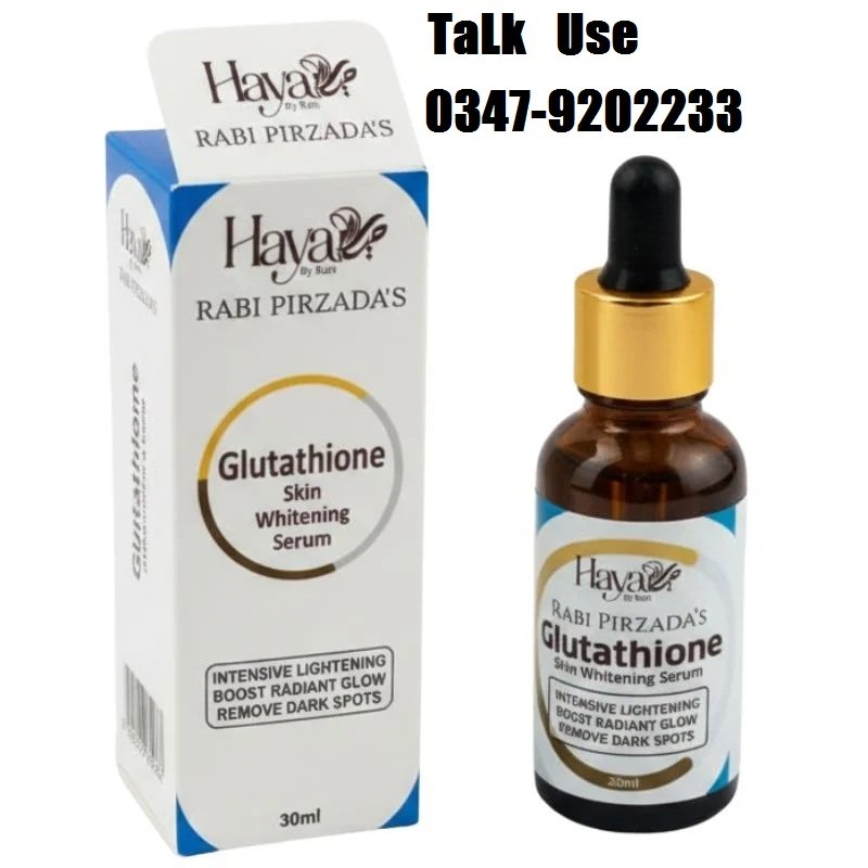 Haya Glutathione Skin Whitening Serum by Rabi – Brightening, Anti-Aging & Dark Spot Remover