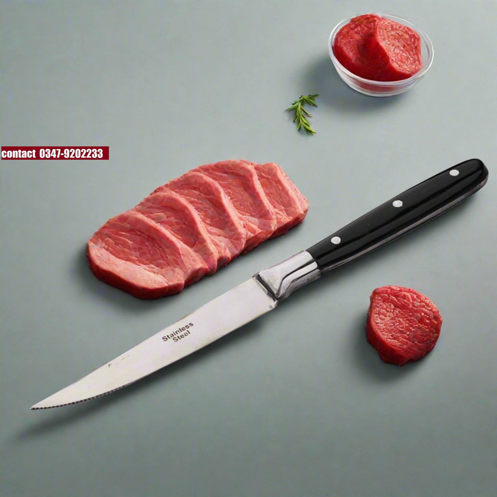 Best Quality Chef Steak Knife Stainless Steel -American Acrylic Handle