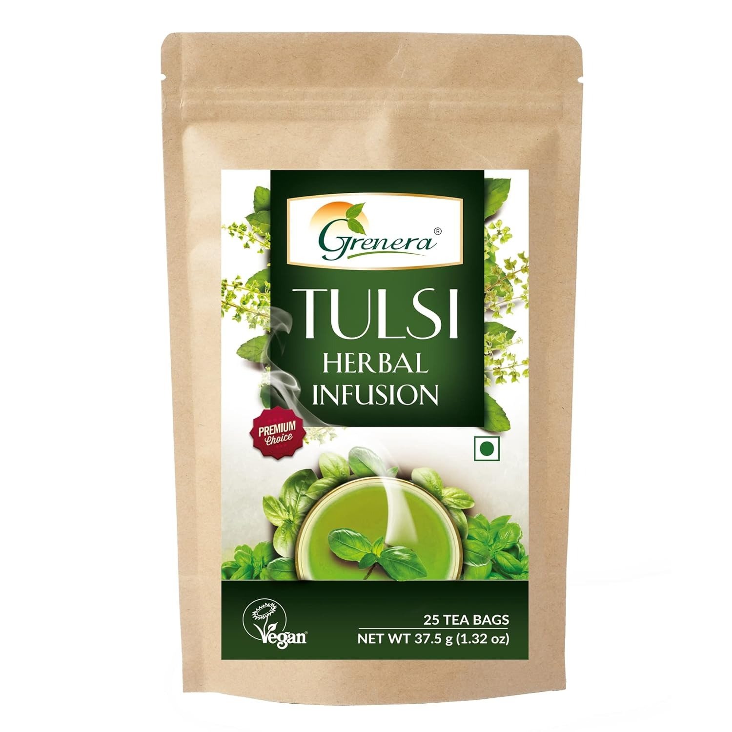 Grenera Tulsi Herbal Tea - 20 Tea Bags/Box