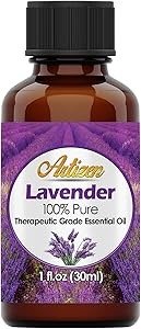 Artizen Oils - Lavender Essential Oil Pure (1 oz) for Skin, Hair, Face, Pure Lavender Oil - 30 ml