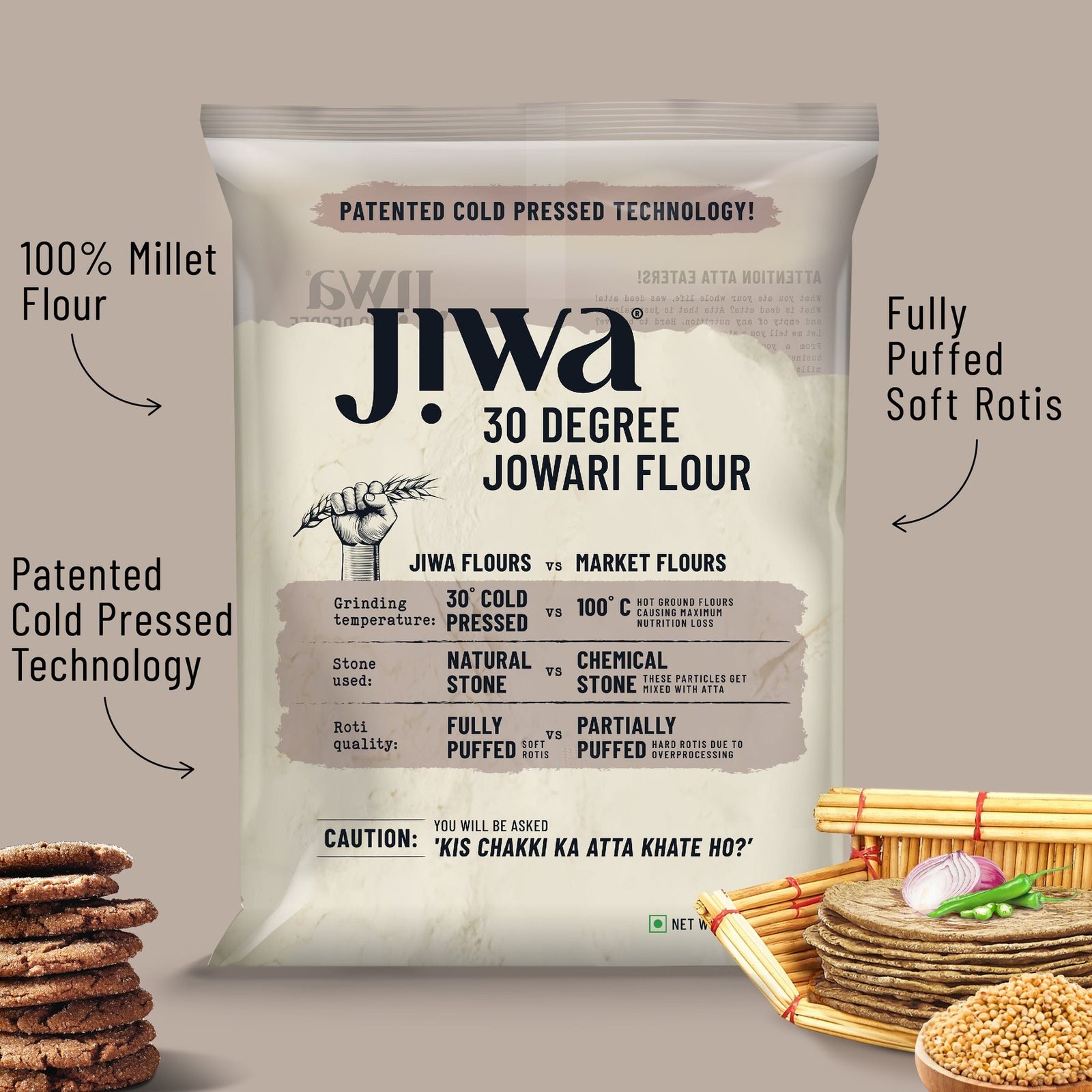 30 Degree Jowari Flour 1kg